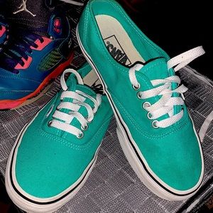 Vans teal green
